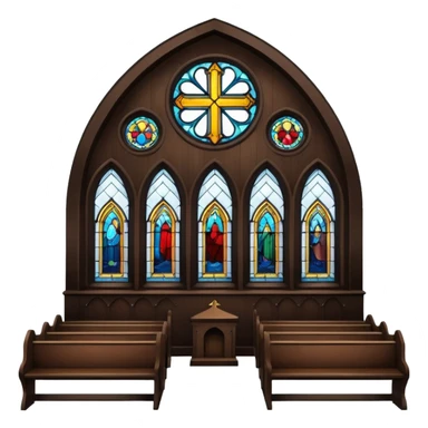 interior of a church sticker