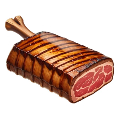 a single smoked beef rib sticker