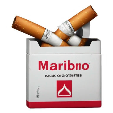 pack of marlboro cigarettes  sticker