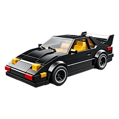  Venom’s aerodynamic opulent dark  futuristic concept loosely based on Toyota 1986 AE86 (flat long straight faceted mechanical body)Lego lightweight stealthy street hot rod drifter  sticker