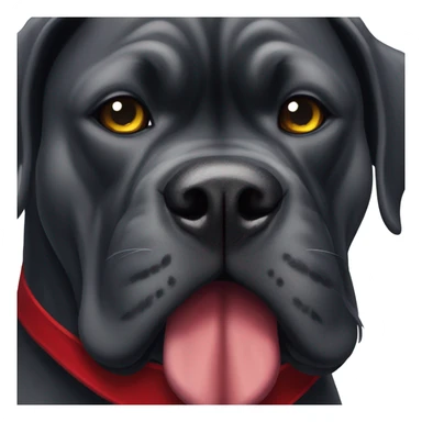  A red-colored Cane Corso dressed as Count Dracula. sticker
