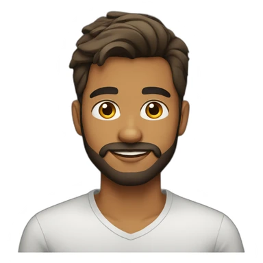 sri lankan 25 year old handsome and stylish guy with a beard sticker