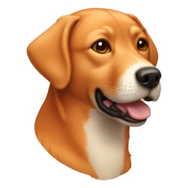 Red fox Labrador retriever  sticker