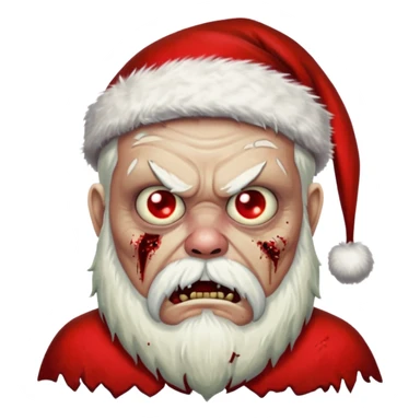 zombi santa sticker