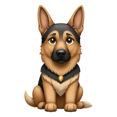 Here’s the prompt tailored for a German Shepherd emoji:

Cinematic German Shepherd Emoji, Strong and noble, Commanding and dignified design, rim lighting effect, rich tan and black tones, Simplified yet powerful features, highly detailed, glowing with a bold, confident glow, high shine, loyal and protective, stylized with an air of authority, poised and alert, blending realism with strength, soft glowing outline, clean and immaculate design, composed and alert pose, capturing the essence of a German Shepherd’s intelligence and loyalty in an easily recognizable and captivating form, so powerful it feels as though it could spring into action right off the screen! sticker