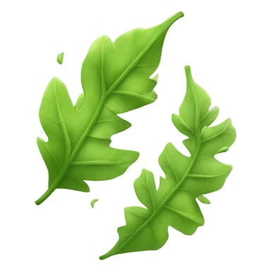 Leaves blowing in the wind  sticker
