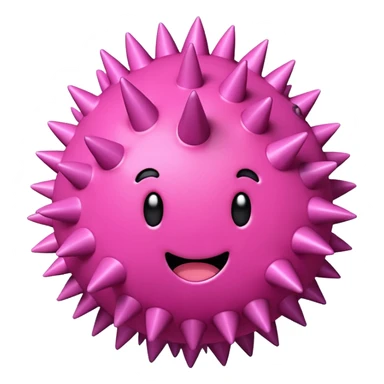 Spiky Stress Ball pink sticker