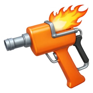 flame thrower realistic sticker