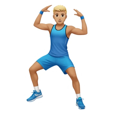 A person doing the griddy dance on top of Jake paul sticker