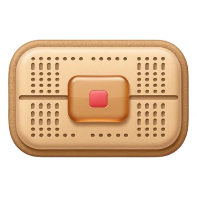 tan band aid with rounded corners sticker