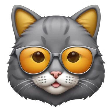 Cat wearing sunglasses new  sticker