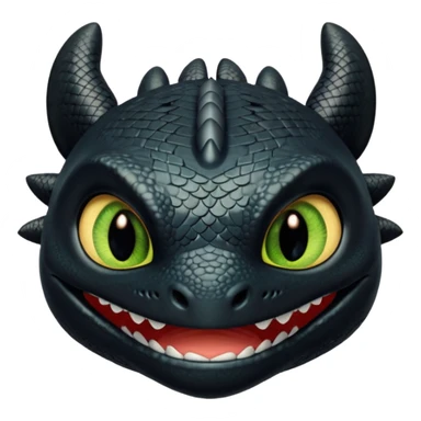 Toothless face only from how to train your Dragon accurate  sticker