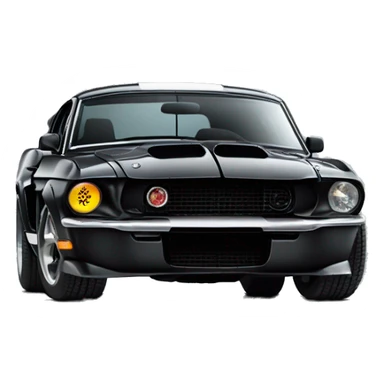 Black Shelby GT 500 sticker