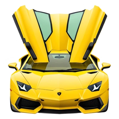 Lamborghini Aventador - Lamborghini (Model Year: 2021) (Iconic colour: Yellow) sticker