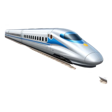 high speed bullet train sticker