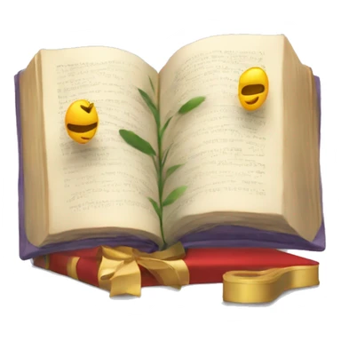 New Year's Garlande and book sticker