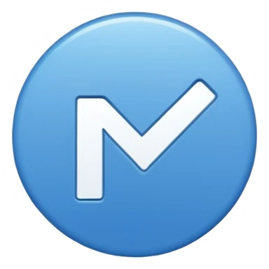 Галочка в синем кружочке sticker