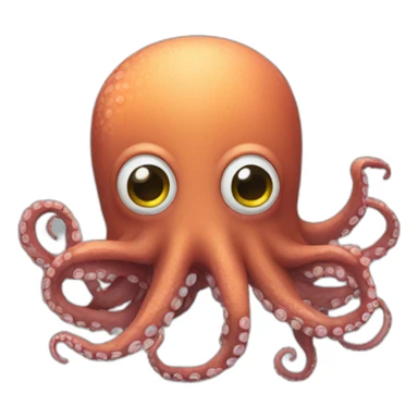 octopus with head minion sticker