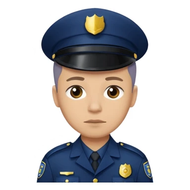 Policia triste sticker
