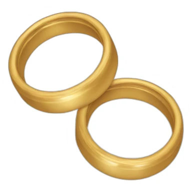 Two rings together emoji sticker