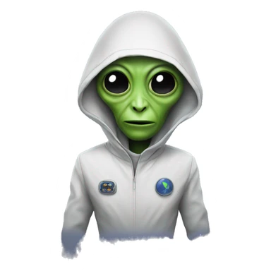 Alien is making podcast   sticker