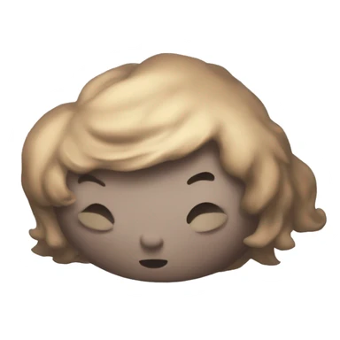 pelinegra durmiendo  sticker