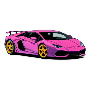 Ghostface driving a Lamborghini  sticker