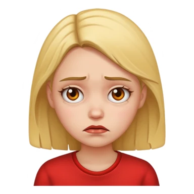 a girl is sad and mad sticker
