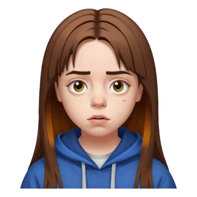 Billie Eilish just face  sticker
