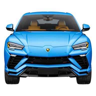 lamborghini urus de face bleu sticker