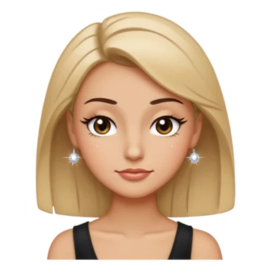 A face with one raised brow, a smirk, and a wink. Long lashes or subtle eyeliner for girly detail. Maybe a tilted head pose with a hand-on-hip silhouette or a tiny sparkle accent to emphasize confidence. sticker