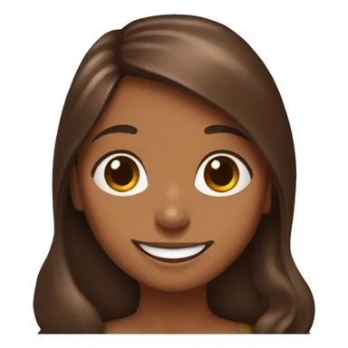 Girl with long brown hair holding a chocolate and tan dachshund and smiling sticker