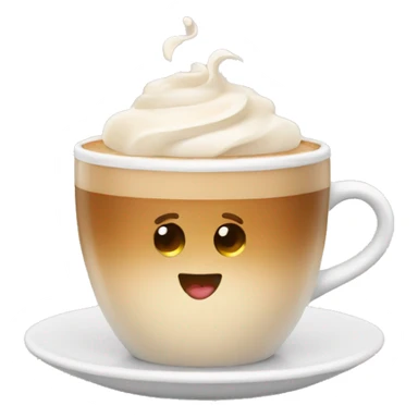 Cafe au lait icon sticker