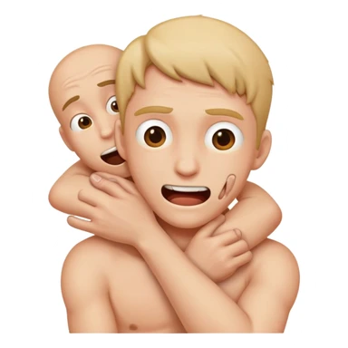 a person jokingly strangling themselves  sticker