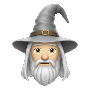 gandalf with his hat sticker
