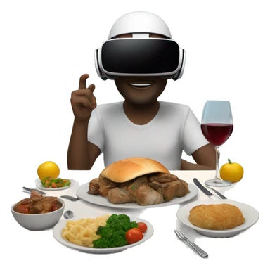 dinner in VR sticker