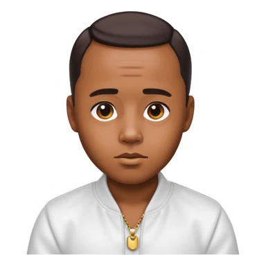 Make an emoji of Diddy with baby oil and white clothes sticker
