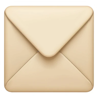 Letter color pale beige creamy sticker