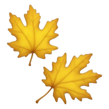 yellow fall leaf sticker