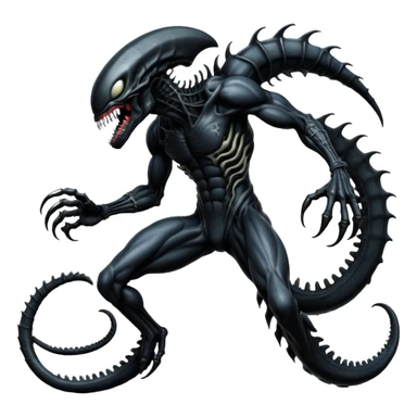  Venom-Xenomorph-hybrid-fantasy-creature (full body) sticker