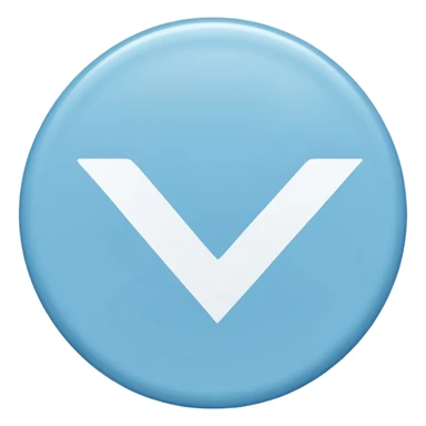 light blue circle  with white check mark in the middle  sticker