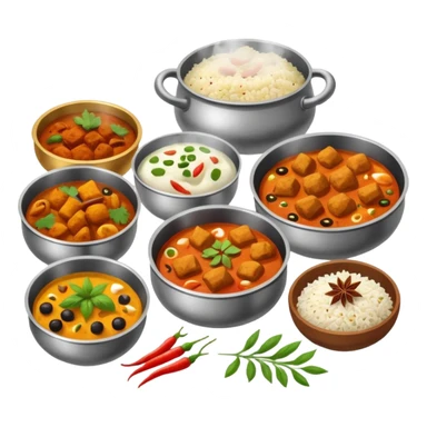 home cooked indian food sticker