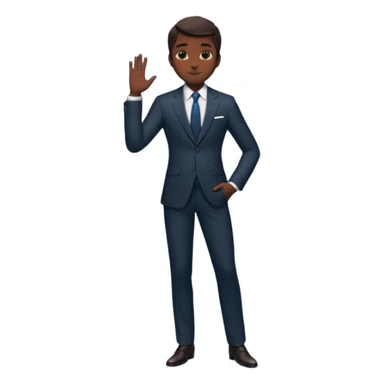 silhouette of a man in a graceful pose posing for the camera sticker