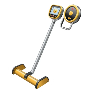 Realistic metal detector like a minelab sticker