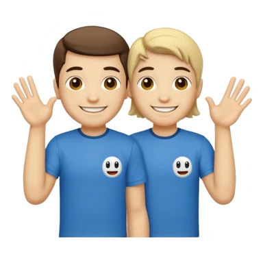 Grok saying hi to Gemini sticker