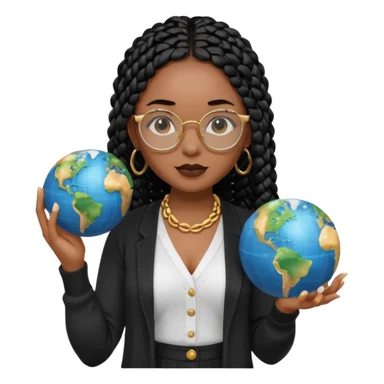 a-young-woman-wearing-fine-gold-round-glasses-and-black-hair-in-several-box-braids,-she-has-light-black-skin,-and-she's-wearing-a-white-shirt-with-an-black-cardigan-on-top.-she's-holding-a-globe-in-one-hand.png sticker