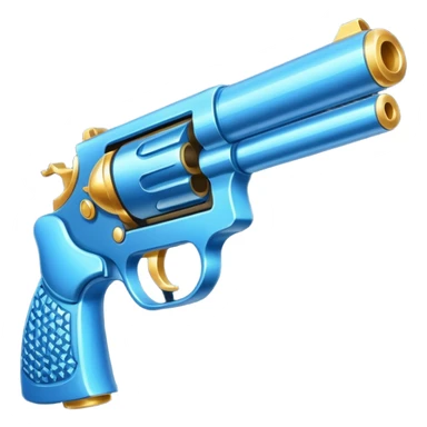 glitter blue cian gun sticker