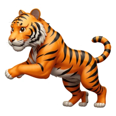 High resolution of a runnig tigar sticker