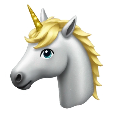 Licorne paillettes  sticker