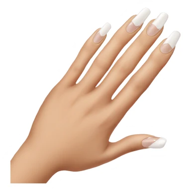 French tip nails sticker